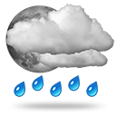 Heavy rain at times